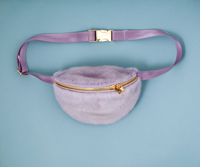 PURPLE MINK BUMBAG
