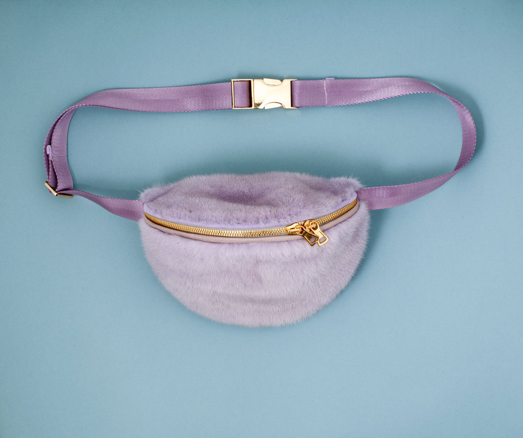 PURPLE MINK BUMBAG